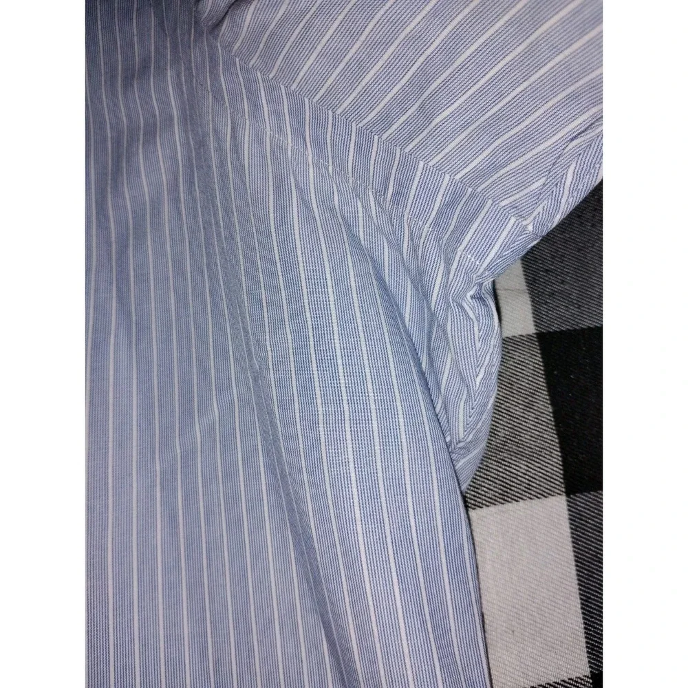 Polo by Ralph Lauren Andrew Dress Shirt Men's 17 32/33 Blue Pinstripe - Z‎